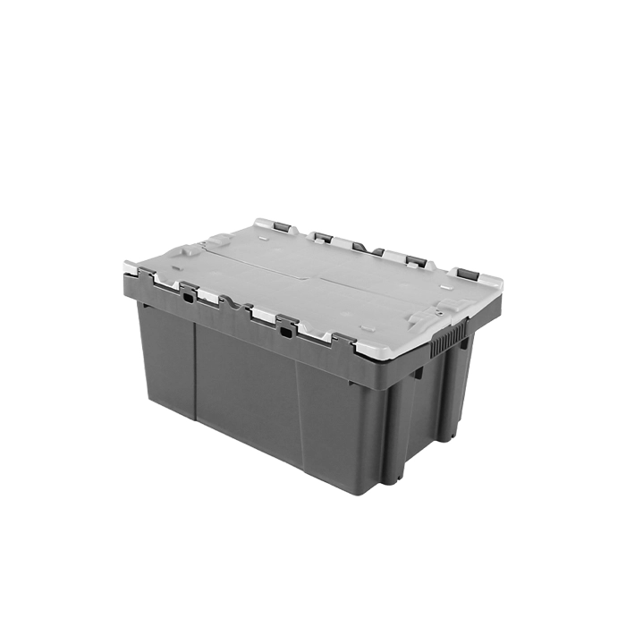 Mehrwegbehälter mit Klappdeckel: Stapelbox Modell D29
