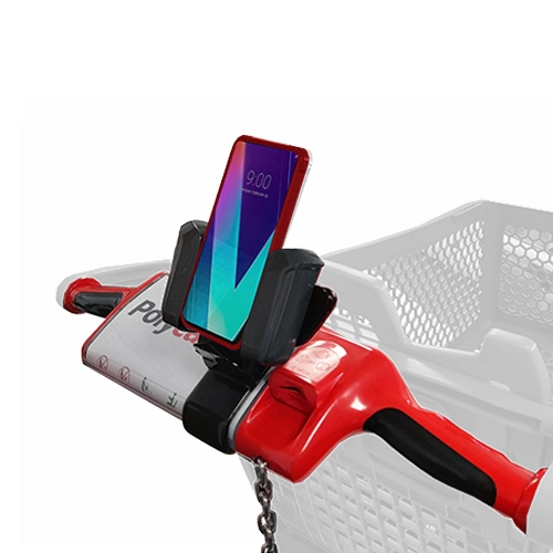 Relaxt Griff mit Smartphonehalterung für Einkaufswagen